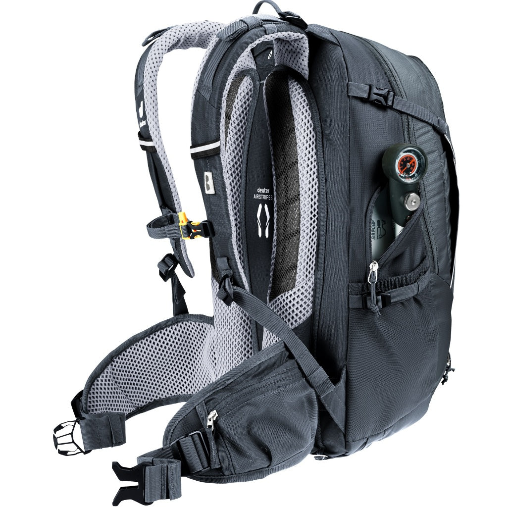 DEUTER TRANS ALPINE 24 BIKE BACKPACK (Black) + FREE GIFT(Hydration Bladder 3L)