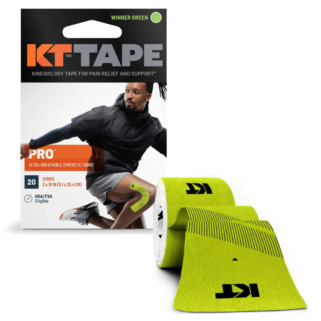 KT TAPE Pro - 20 Pre-Cut Strips | Sports tape | Recovery tape | Muscle support | Pain relief