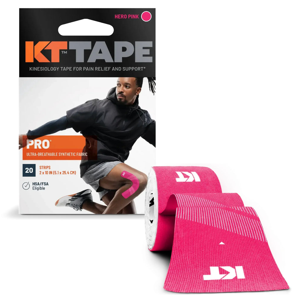 KT TAPE Pro - 20 Pre-Cut Strips | Sports tape | Recovery tape | Muscle support | Pain relief