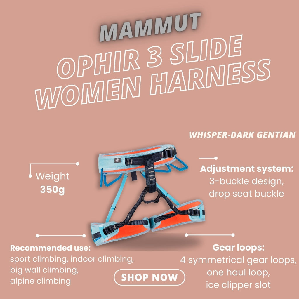 MAMMUT Ophir 3 Slide Women Harness (Whisper-Dark Gentian)