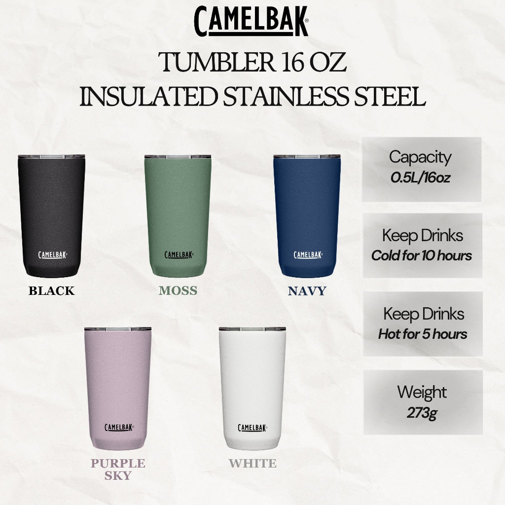 CAMELBAK TUMBLER 16 OZ, INSULATED STAINLESS STEEL