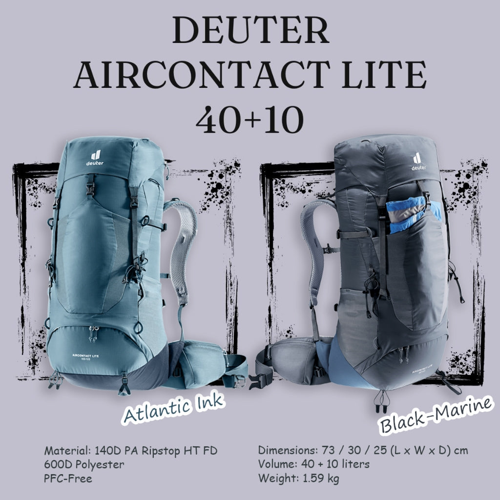 deuter aircontact lite 40 10 backpack Deuter Aircontact Lite 40+10