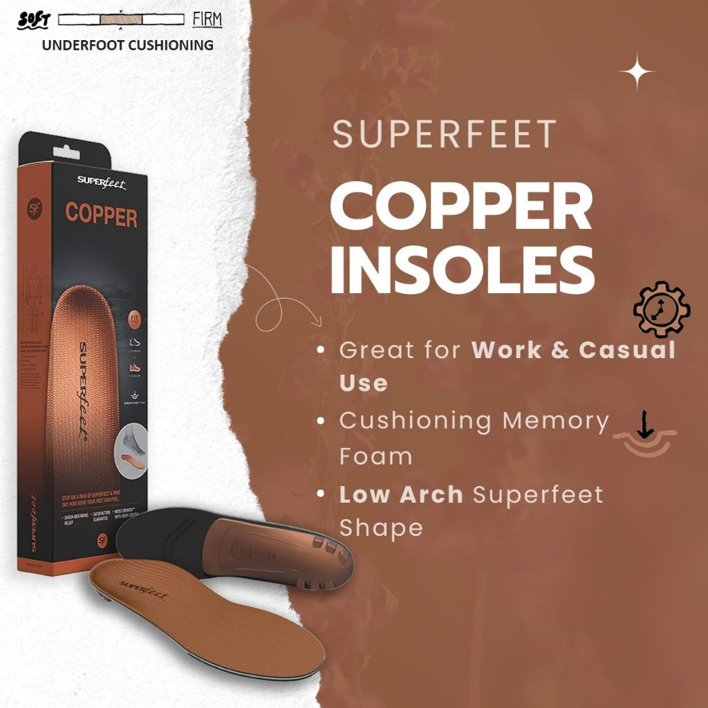 SUPERFEET COPPER (TRIM-TO-FIT)(Orthotic Design)