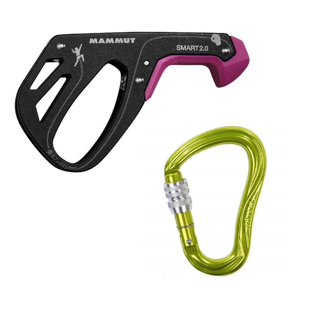 MAMMUT Smart 2.0 & KAILAS Blaze Screw Gate Carabiner Set