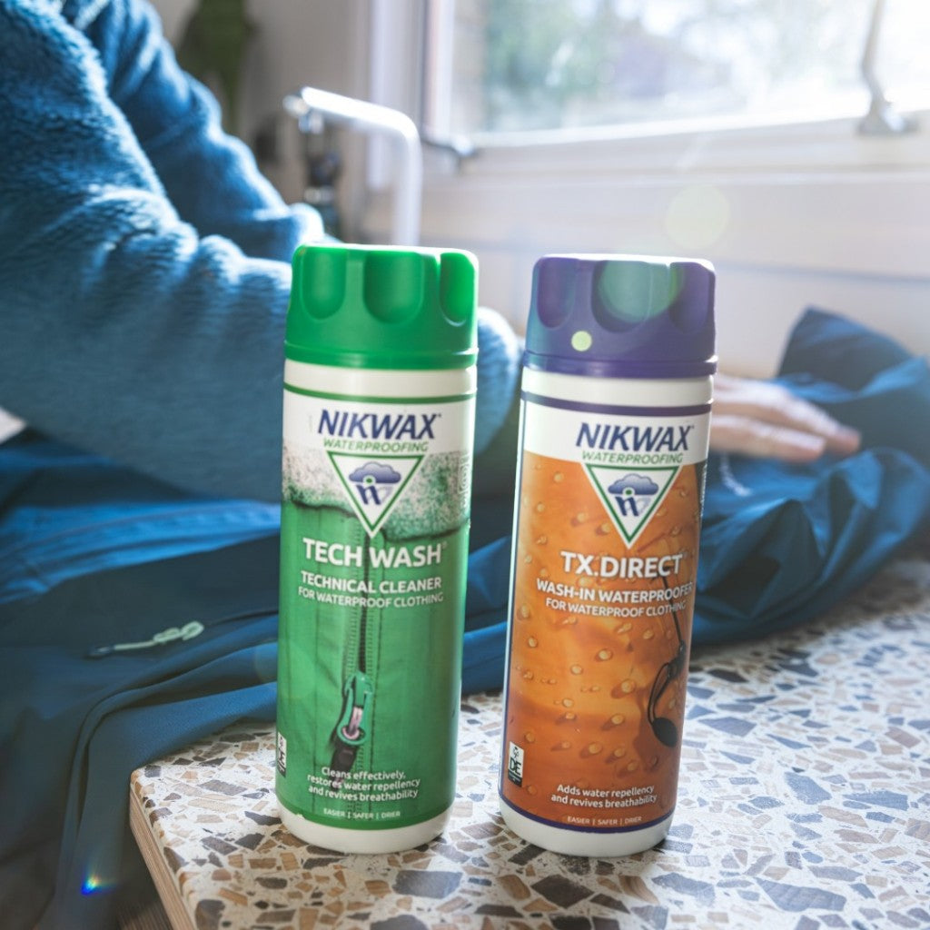 NIKWAX Tech Wash & TX.Direct Wash-in DuoPack (300ml) | Detergent | Waterproof