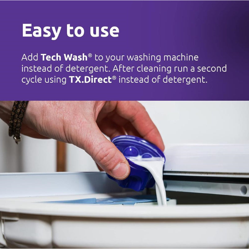 NIKWAX Tech Wash & TX.Direct Wash-in DuoPack (300ml) | Detergent | Waterproof