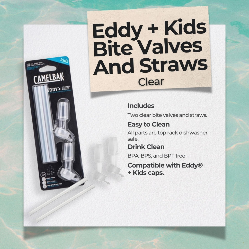Camelbak Eddy + Kids Bite Valves And Straws Clear | Kids Straws