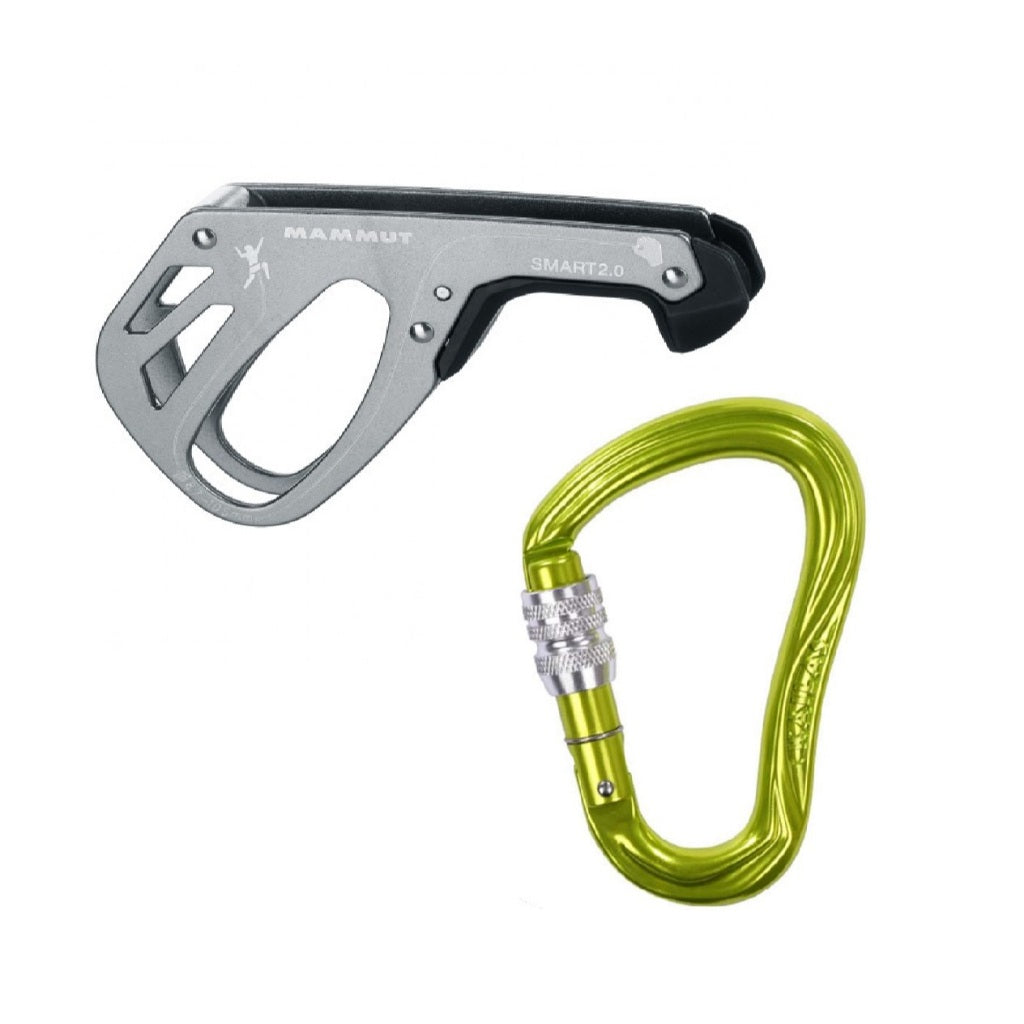 MAMMUT Smart 2.0 & KAILAS Blaze Screw Gate Carabiner Set