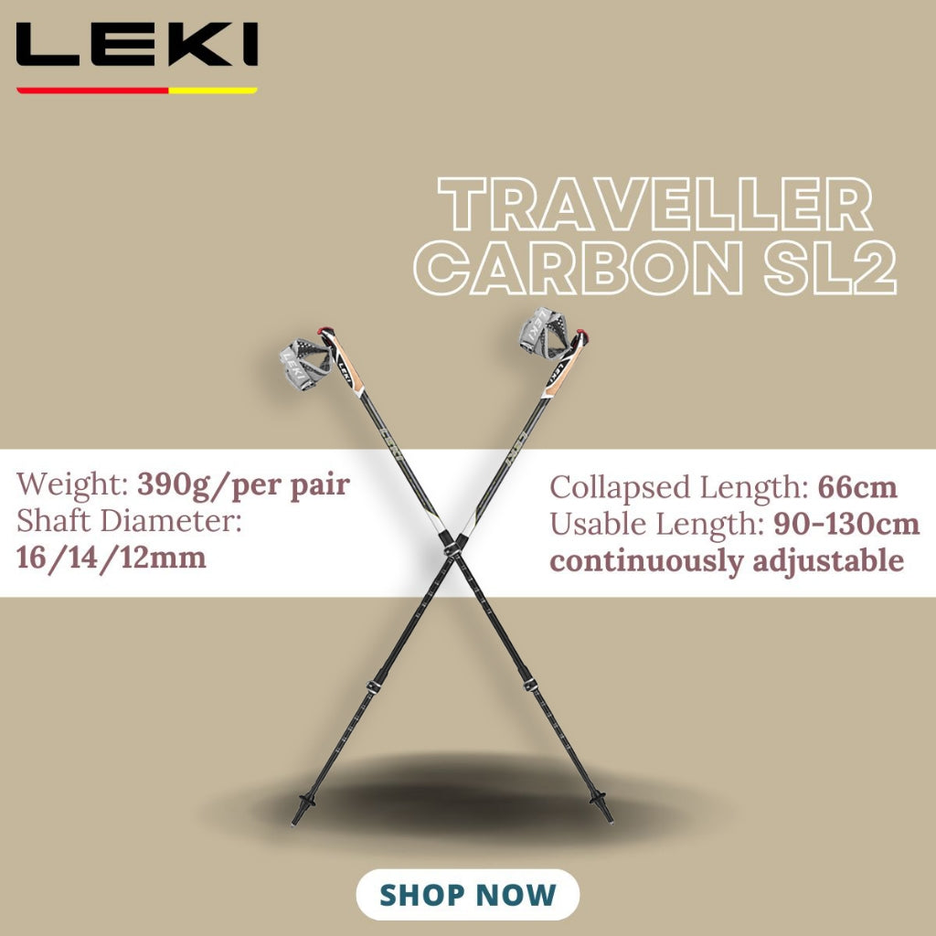 LEKI TRAVELLER CARBON SL2 (One Pair)