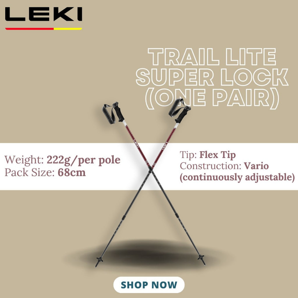 LEKI TRAIL LITE Super Lock (One Pair)