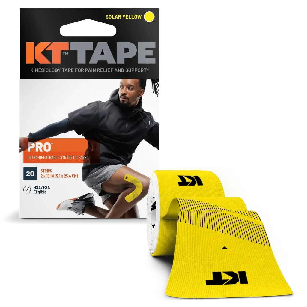 KT TAPE Pro - 20 Pre-Cut Strips | Sports tape | Recovery tape | Muscle support | Pain relief