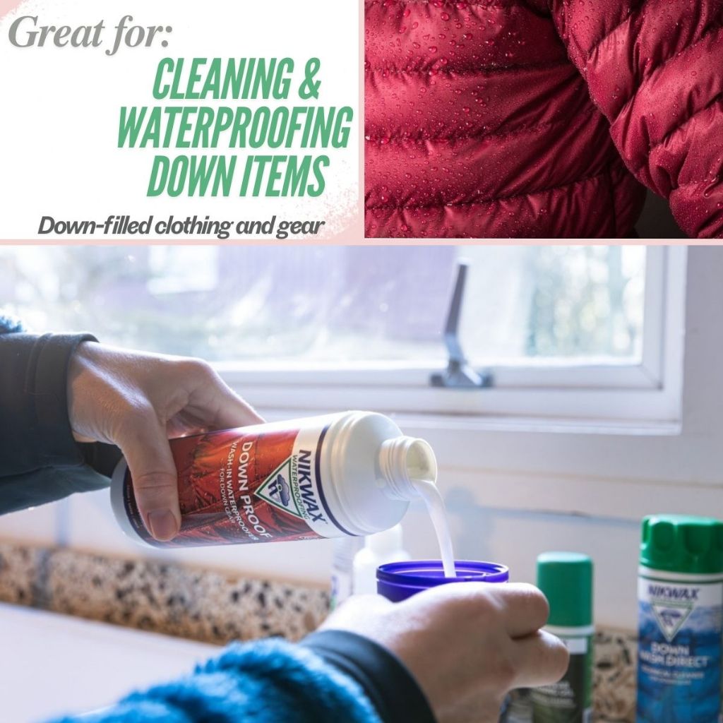 Nikwax Down Wash Direct and Down Proof Set | Detergent | Waterproof