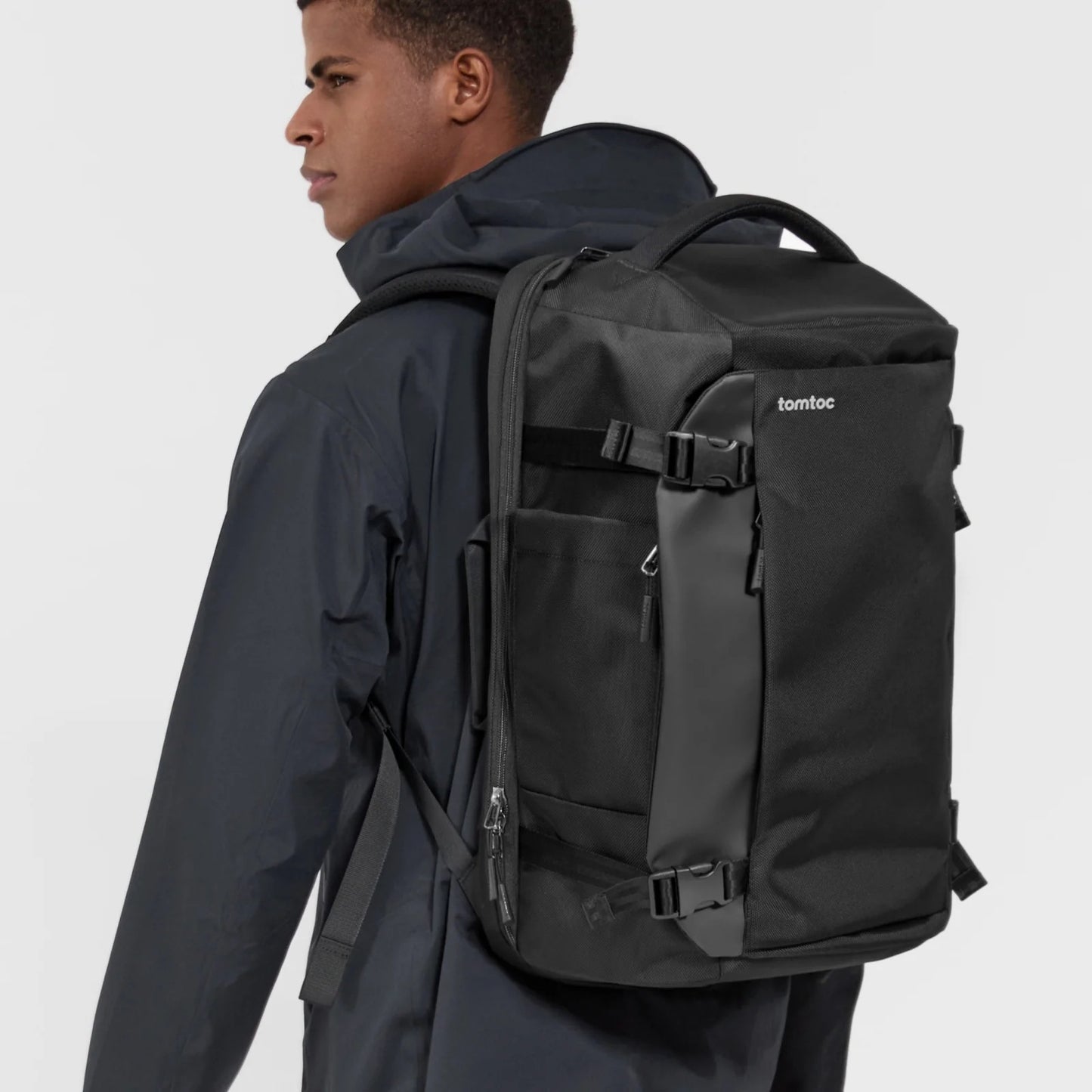 Tomtoc Navigator-T66 Travel Laptop Backpack | Laptop Bag (Black)