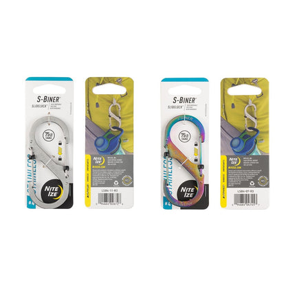 NITE IZE S-BINER SLIDELOCK STAINLESS STEEL #4 [BUNDLE OF 2]
