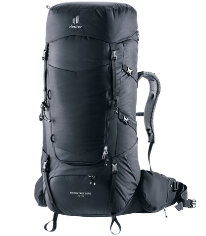 Deuter Aircontact Core 70+10 (Black) | Trekking Backpack