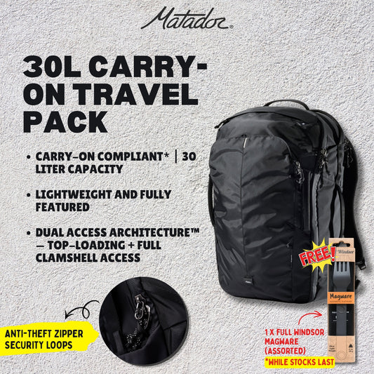 Matador 30L Carry-On Travel Pack (Black)