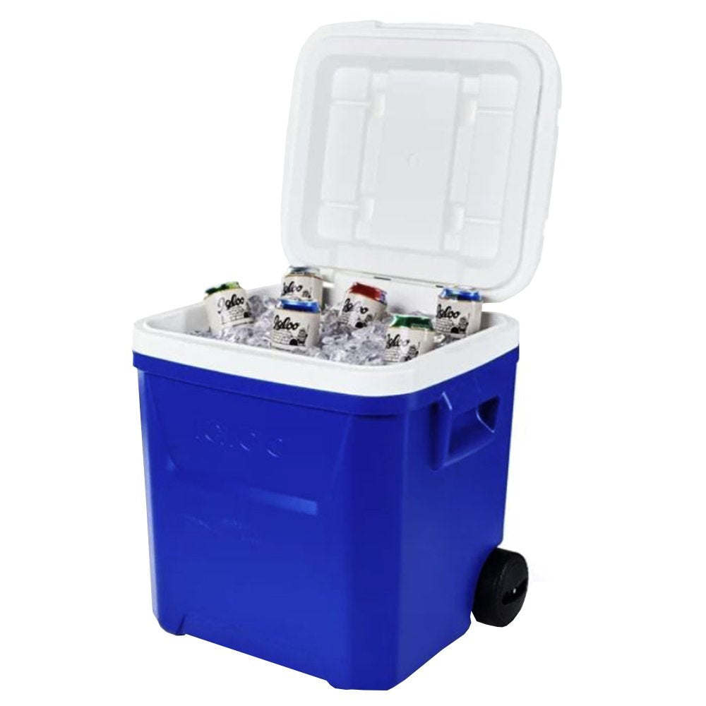 IGLOO LAGUNA 60 Qt Roller Cooler (Blue)