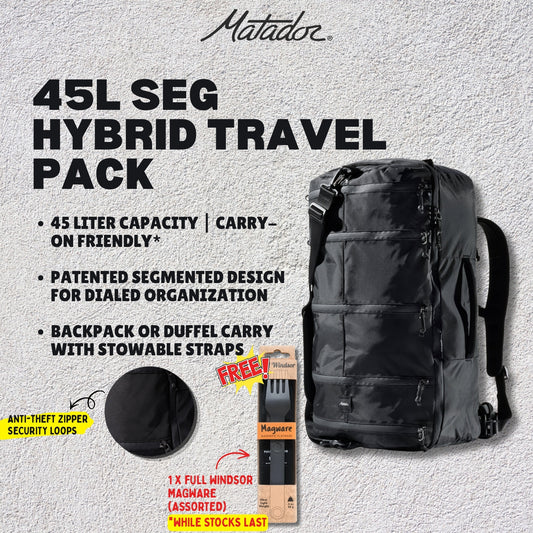Matador 45L SEG Hybrid Travel Pack (Black)