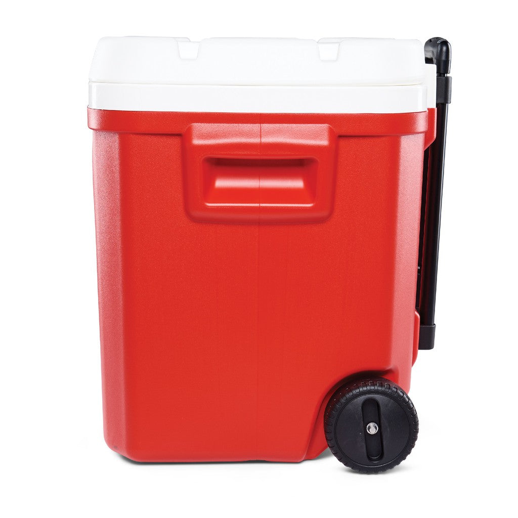 IGLOO LAGUNA 60 Qt Roller Cooler (Red)