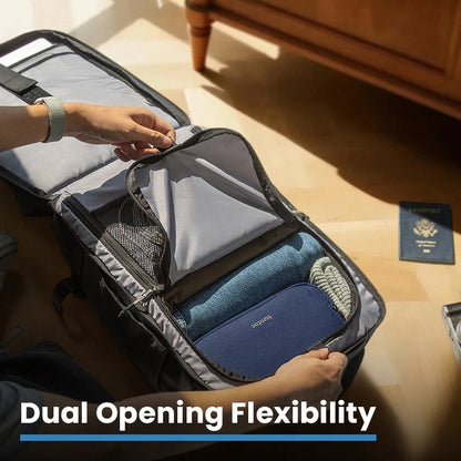 Tomtoc Navigator-T66 Liteway Travel Laptop Backpack 28L | 40L (Black)