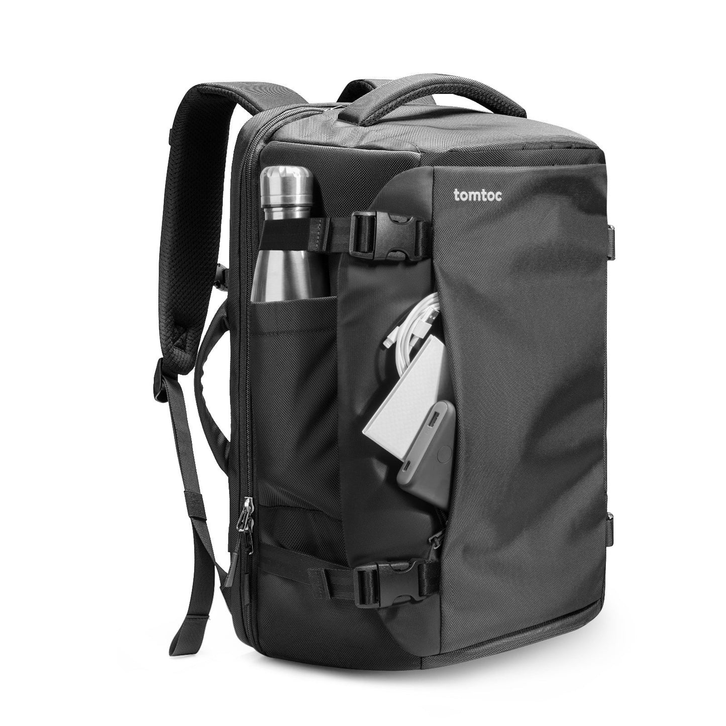Tomtoc Navigator-T66 Travel Laptop Backpack | Laptop Bag (Black)