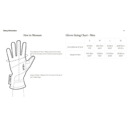 Rab Men's Power Stretch Contact Grip Glove