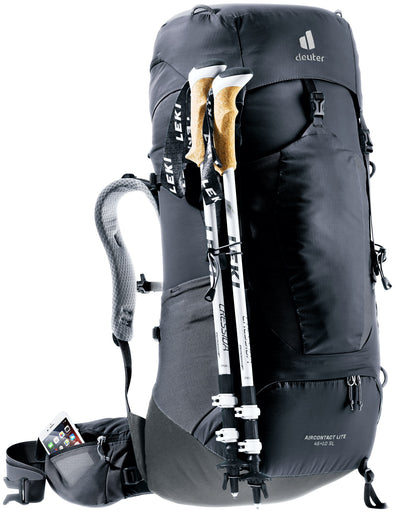 Deuter Aircontact Lite 45 + 10 SL | Trekking Backpack (Black-Graphite)