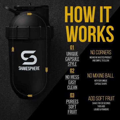 ShakeSphere Tumbler Original 700ml | Protein Shaker Bottle | Gym Bottle