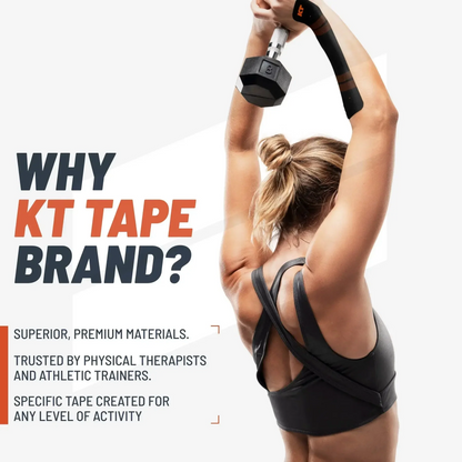 KT TAPE Pro - 20 Pre-Cut Strips | Sports tape | Recovery tape | Muscle support | Pain relief