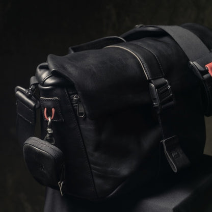 Wotancraft PILOT LEATHER TRAVEL CAMERA BAG 7L UPGRADED