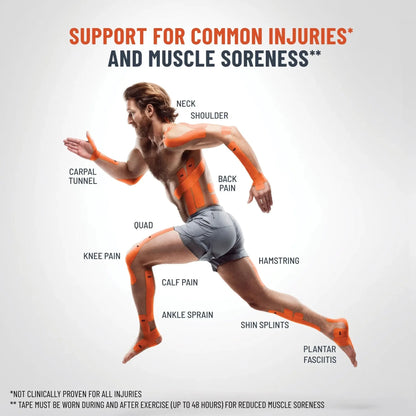KT TAPE Pro Extreme- 20 Pre-Cut Strips | Sports tape | Recovery tape | Muscle support | Pain relief
