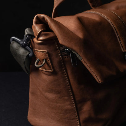 Wotancraft PILOT LEATHER TRAVEL CAMERA BAG 3.5L UPGRADED