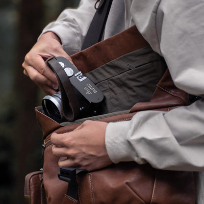 Wotancraft PILOT LEATHER TRAVEL CAMERA BAG 7L UPGRADED