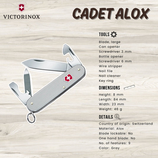 Victorinox Cadet Alox Silver | Multi-tool