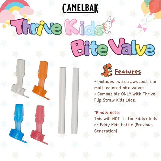 Camelbak Thrive Kids Flip Straw Replacement Straw & Bite Valve Set
