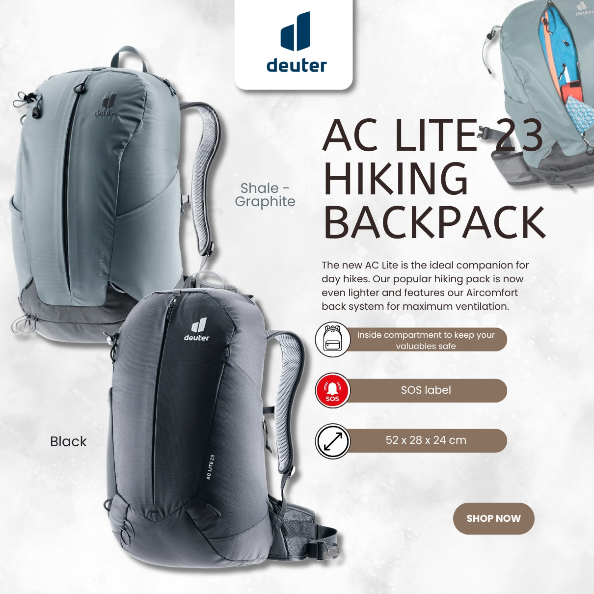 DEUTER AC LITE 23 Hiking Backpack
