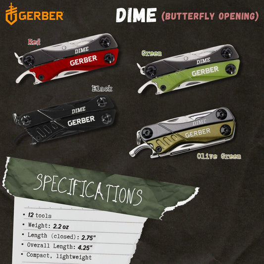 GERBER DIME - Butterfly Opening Multi-Tool