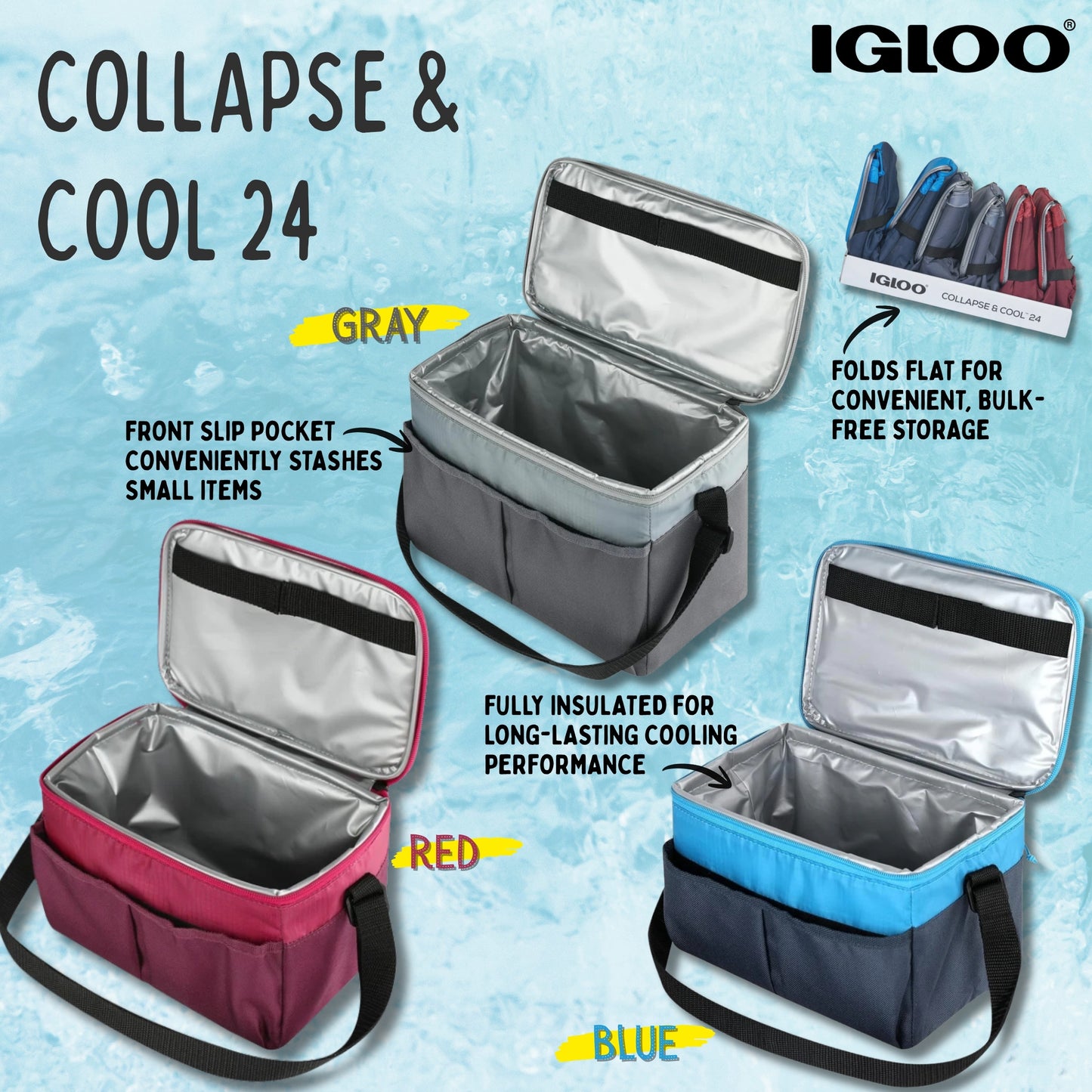 IGLOO Collapse & Cool 24 Soft Cooler Bag