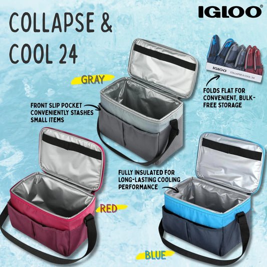 IGLOO Collapse & Cool 24 Soft Cooler Bag