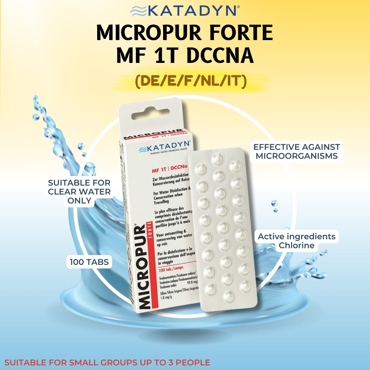 KATADYN MICROPUR FORTE MF 1T DCCNA (DE/E/F/NL/aIT)