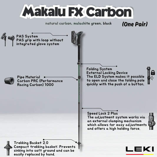 LEKI MAKALU FX CARBON (One Pair)