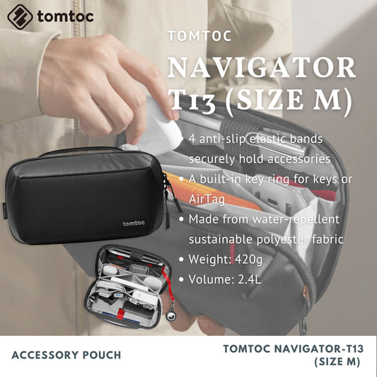 Tomtoc Navigator-T13 Accessory Pouch M (Black)