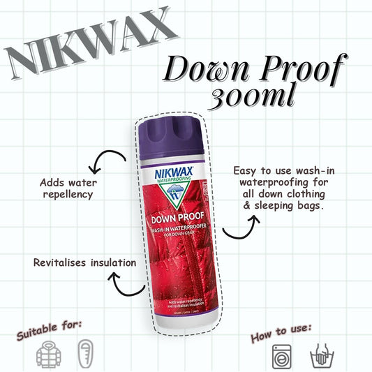 Nikwax Down Proof 300ml | Waterproof