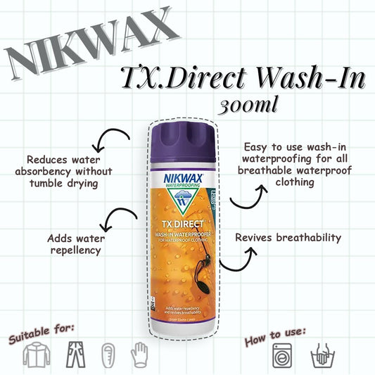 Nikwax TX.Direct Wash In - 300ml | Waterproof