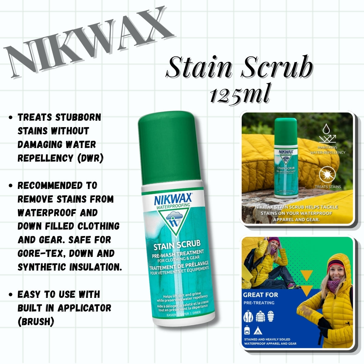 Nikwax Stain Scrub (125ml)