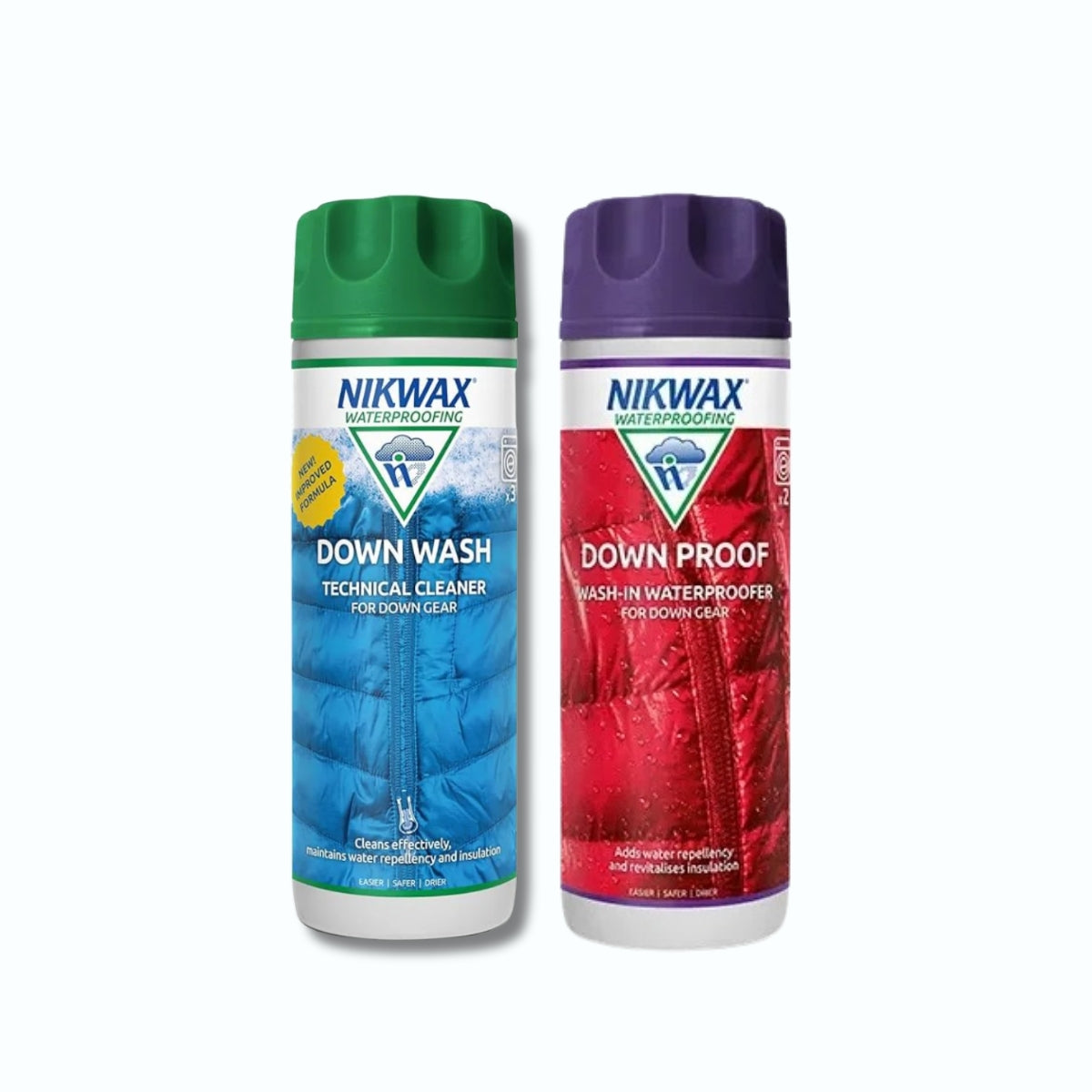 Nikwax Down Wash and Down Proof Set | Detergent | Waterproof