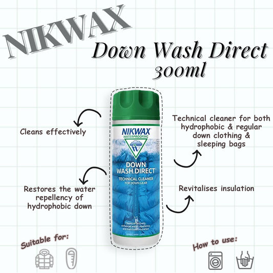 Nikwax Down Wash Direct 300ml | Detergent