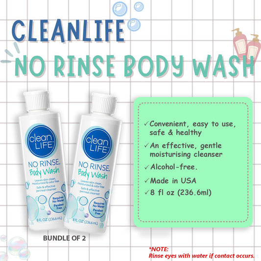 No Rinse Body Wash (236.6ml) (Bundle of 2)