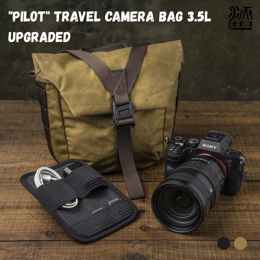 Wotancraft PILOT TRAVEL CAMERA BAG 3.5L UPGRADED
