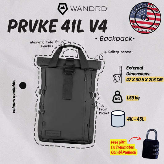 WANDRD PRVKE 41L V4 Backpack (Black)